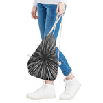 Black And White Hyperspace Print Drawstring Bag