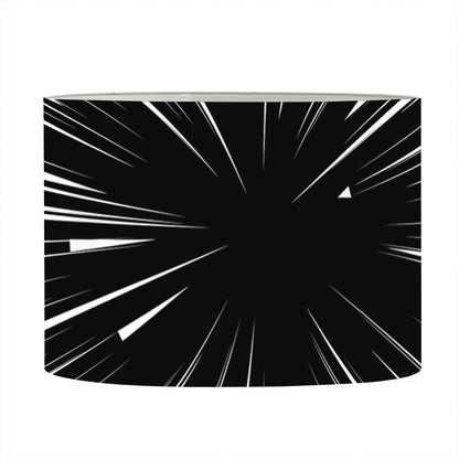 Black And White Hyperspace Print Drum Lamp Shade