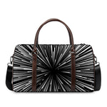 Black And White Hyperspace Print Duffle Bag