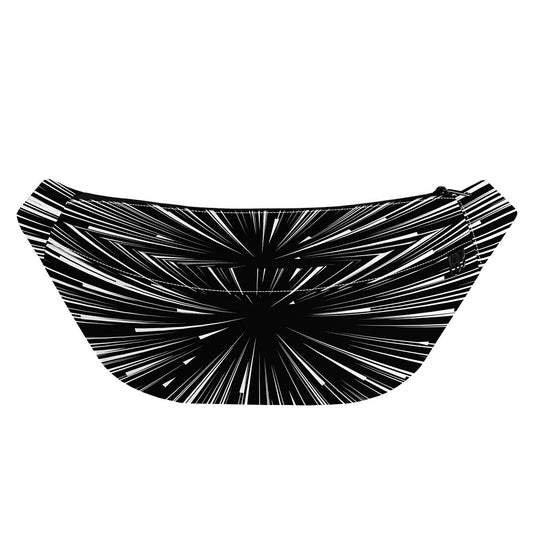 Black And White Hyperspace Print Fanny Pack