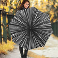 Black And White Hyperspace Print Foldable Umbrella