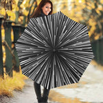 Black And White Hyperspace Print Foldable Umbrella