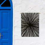 Black And White Hyperspace Print Garden Flag