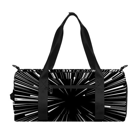 Black And White Hyperspace Print Gym Bag