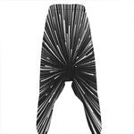 Black And White Hyperspace Print Hammer Pants