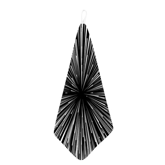Black And White Hyperspace Print Hand Towel