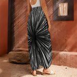 Black And White Hyperspace Print Harem Pants