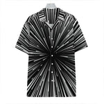 Black And White Hyperspace Print Hawaiian Shirt