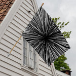 Black And White Hyperspace Print House Flag