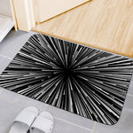 Black And White Hyperspace Print Indoor Door Mat