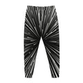 Black And White Hyperspace Print Jogger Pants