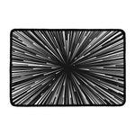 Black And White Hyperspace Print Kitchen Mat