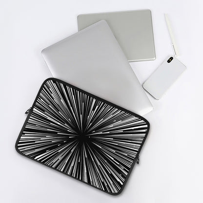 Black And White Hyperspace Print Laptop Sleeve