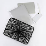 Black And White Hyperspace Print Laptop Sleeve