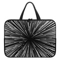 Black And White Hyperspace Print Laptop Sleeve With Handle