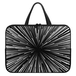 Black And White Hyperspace Print Laptop Sleeve With Handle