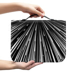 Black And White Hyperspace Print Leather Bible Cover