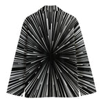 Black And White Hyperspace Print Men's Blazer