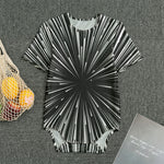 Black And White Hyperspace Print Men's Bodysuit