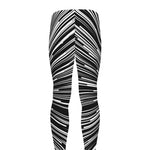Black And White Hyperspace Print Men's leggings