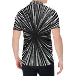 Black And White Hyperspace Print Men's Shirt