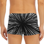 Black And White Hyperspace Print Men's Short Boxer Briefs
