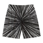 Black And White Hyperspace Print Men's Swim Trunks