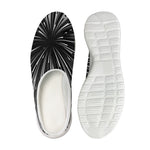 Black And White Hyperspace Print Mesh Casual Shoes