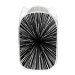 Black And White Hyperspace Print Mesh Laundry Hamper