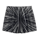 Black And White Hyperspace Print Mesh Shorts