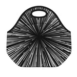 Black And White Hyperspace Print Neoprene Lunch Bag