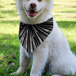 Black And White Hyperspace Print Over The Collar Dog Bandana