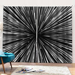 Black And White Hyperspace Print Pencil Pleat Curtains