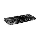 Black And White Hyperspace Print Piano Keyboard Cover
