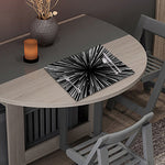 Black And White Hyperspace Print Placemat