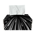 Black And White Hyperspace Print Rectangle Tissue Box Cover