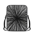 Black And White Hyperspace Print Rectangular Crossbody Bag
