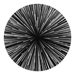 Black And White Hyperspace Print Round Blanket