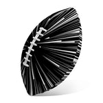 Black And White Hyperspace Print Rugby Ball