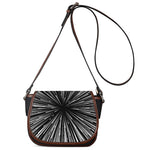 Black And White Hyperspace Print Saddle Bag