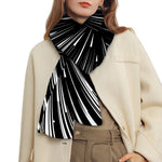 Black And White Hyperspace Print Scarf