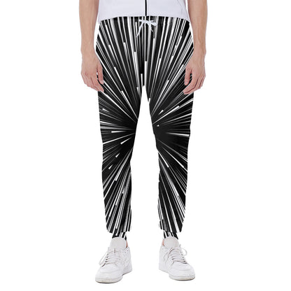 Black And White Hyperspace Print Scuba Joggers