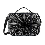 Black And White Hyperspace Print Shoulder Strap Bible Bag