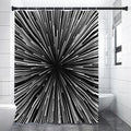 Black And White Hyperspace Print Shower Curtain