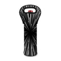 Black And White Hyperspace Print Single Neoprene Wine Tote