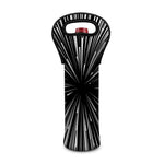 Black And White Hyperspace Print Single Neoprene Wine Tote