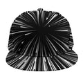 Black And White Hyperspace Print Snapback Cap