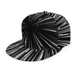 Black And White Hyperspace Print Snapback Cap