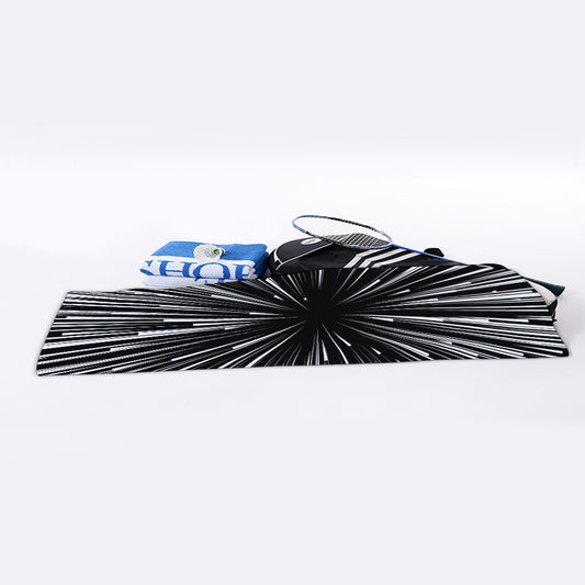 Black And White Hyperspace Print Sports Towel