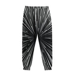 Black And White Hyperspace Print Sweatpants